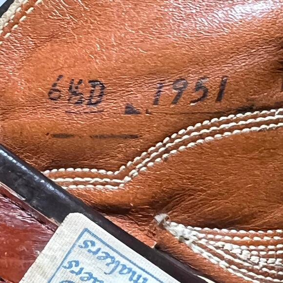 Super rare 50s brown and black cowboy boots - Picture 4 of 4